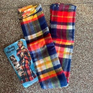 Vintage Plaid Blanket Body Warmer